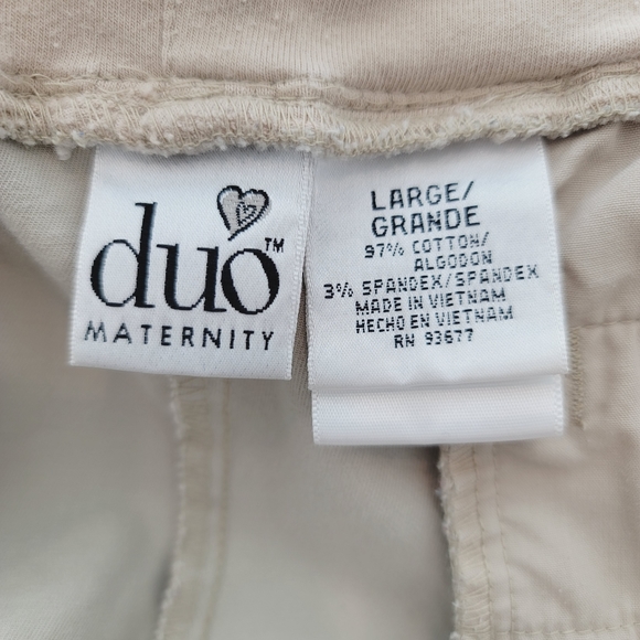 Duo Maternity Cream pants Size Large Maternity - Picture 5 of 14